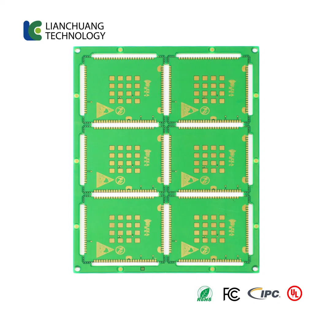 8-Layer First-Order HDI PCB Half-Hole Communication Module, Immersion Gold + OSP, Selective Gold, Rigid Printed Circuit Board