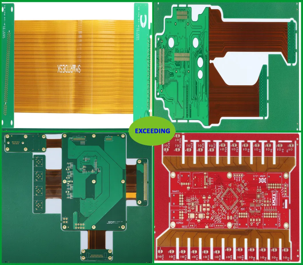 4 Layers High-Technology Rigid-Flex PCB with Enig Made in Panel