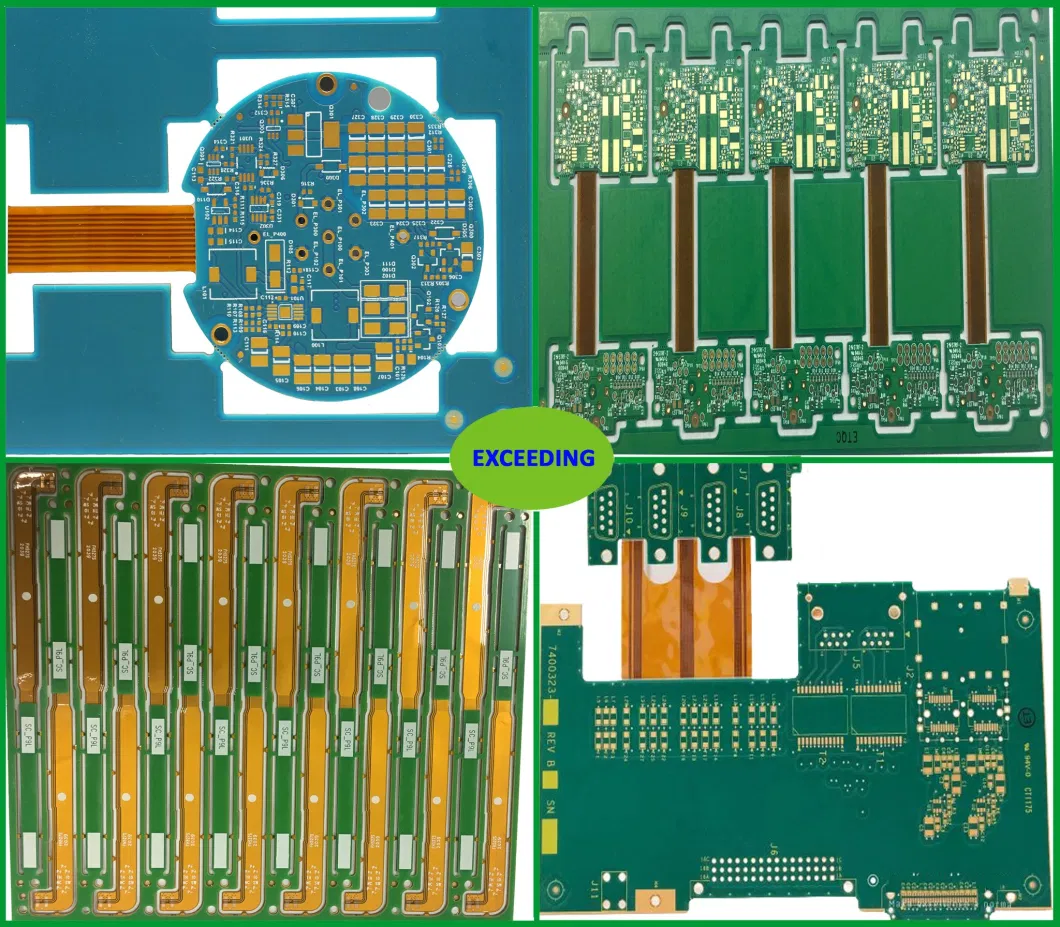 4 Layers High-Technology Rigid-Flex PCB with Enig Made in Panel